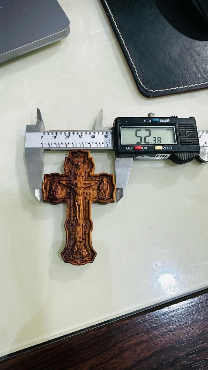 Крест православный из Железного дерева с бортом