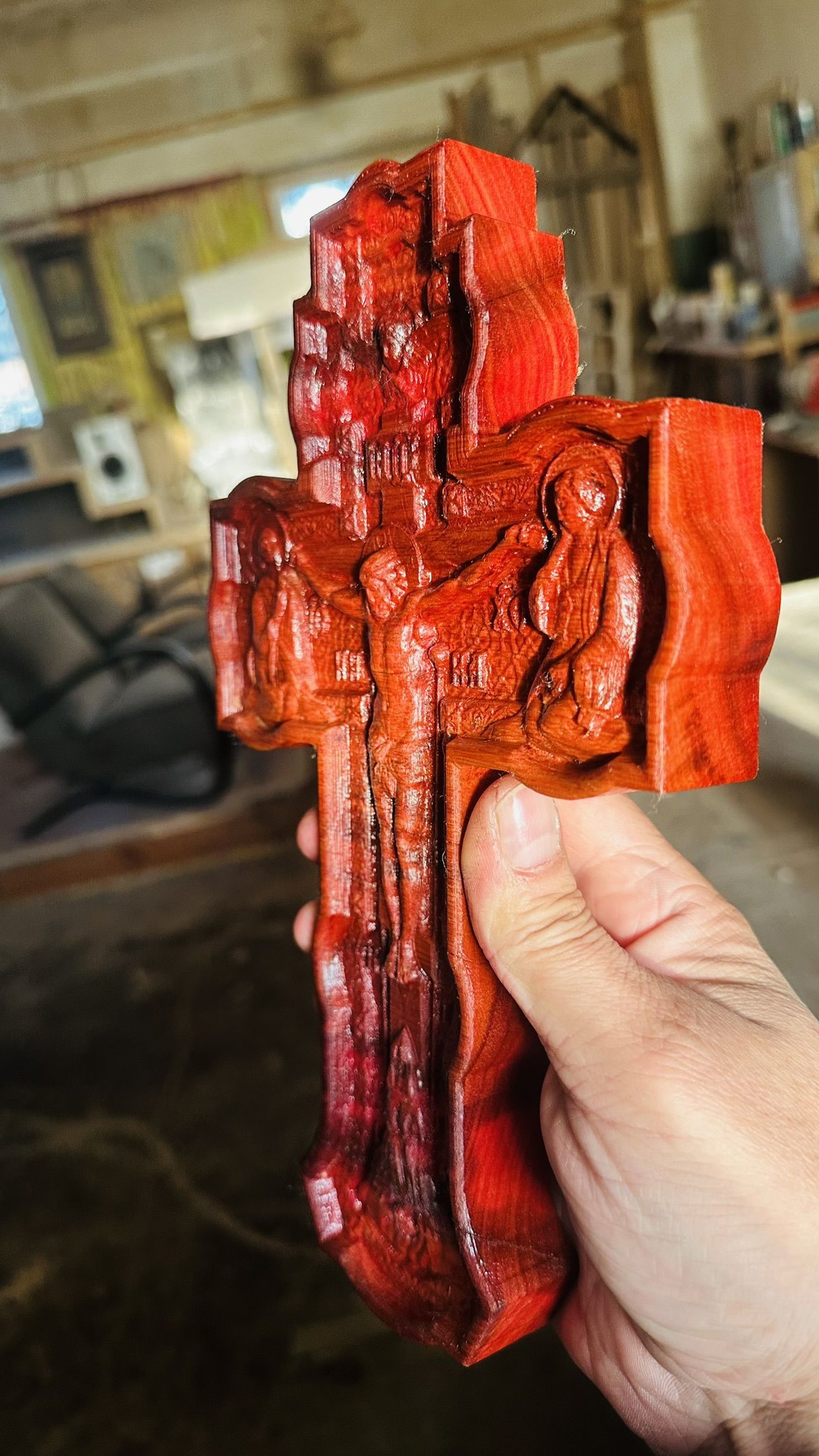 Крест православный из Ярры с бортом